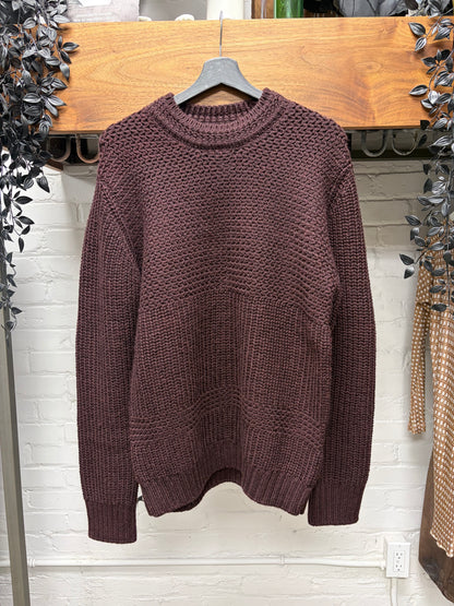 AW2017 Undercover Heavyweight Brown Wool Knit Sweater