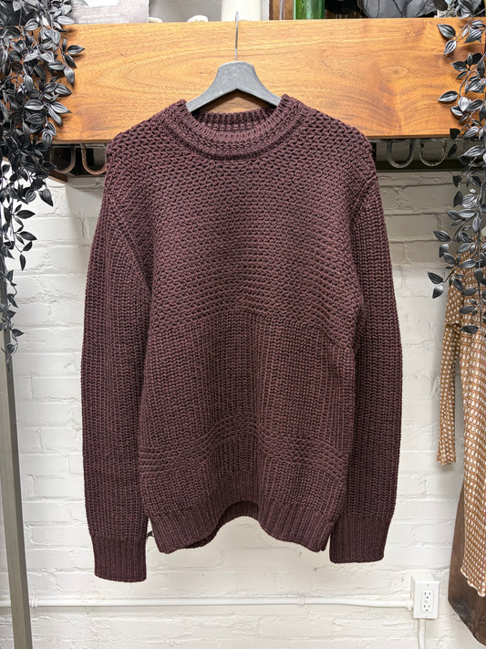 AW2017 Undercover Heavyweight Brown Wool Knit Sweater