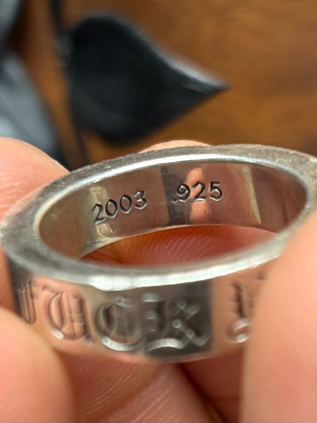 Chrome Hearts ‘Fuck You’ 925 Silver ‘Spacer Ring’