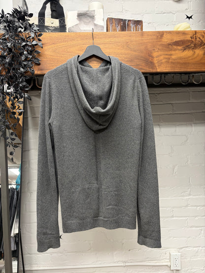 AW2020 Rick Owens ‘Performa’ Grey Cashmere Pullover Hoodie