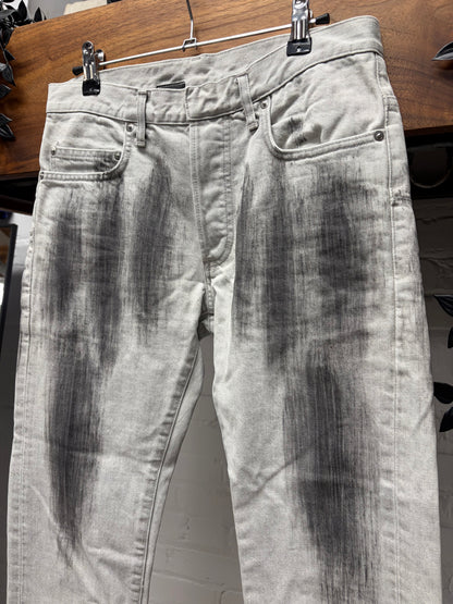 SS2006 Dior Homme by Hedi Slimane ‘Dirty Snow’ White Skinny Jeans