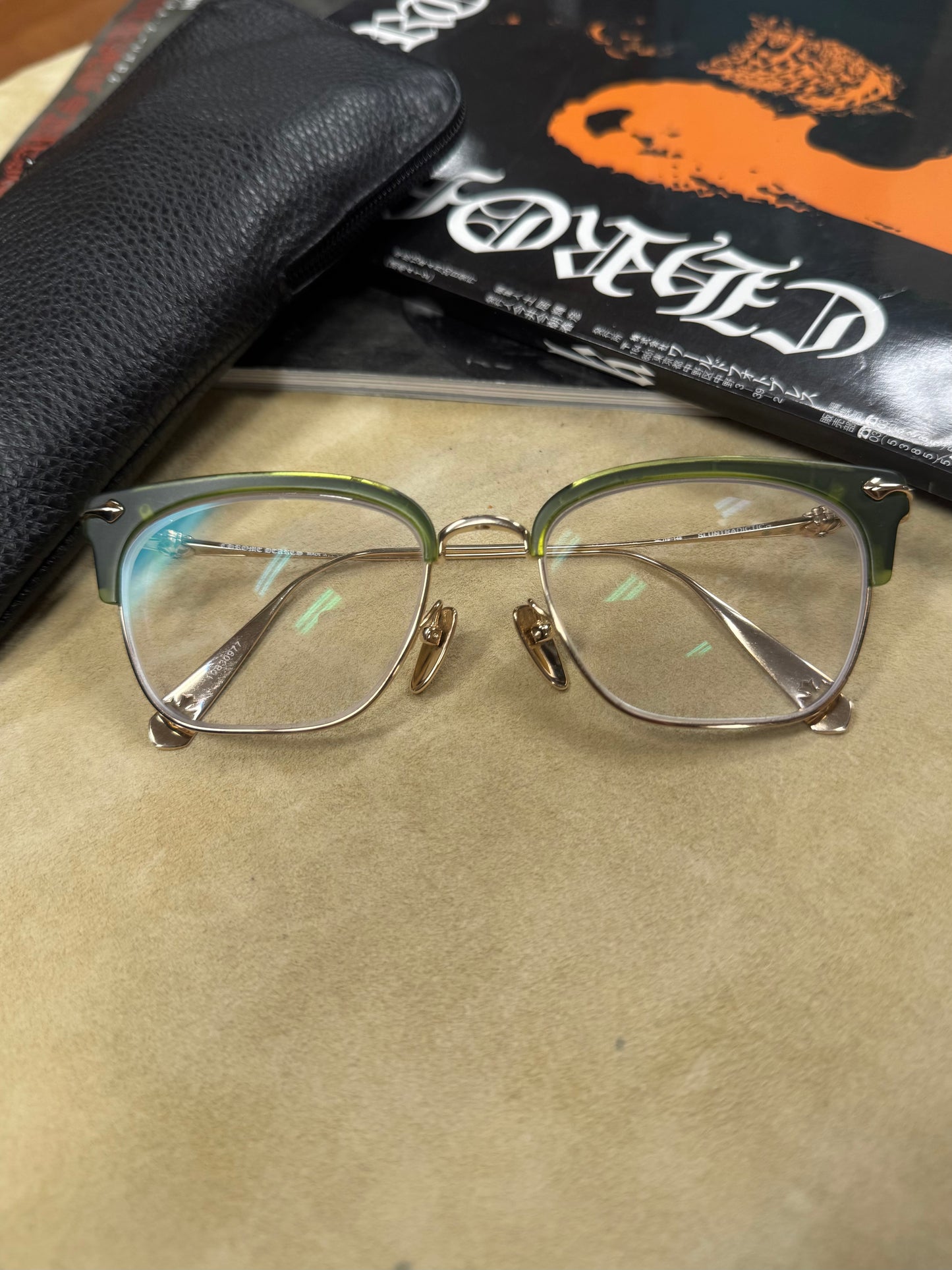 Chrome Hearts 18K Gold ‘Sluntradiction’ Prescription Glasses