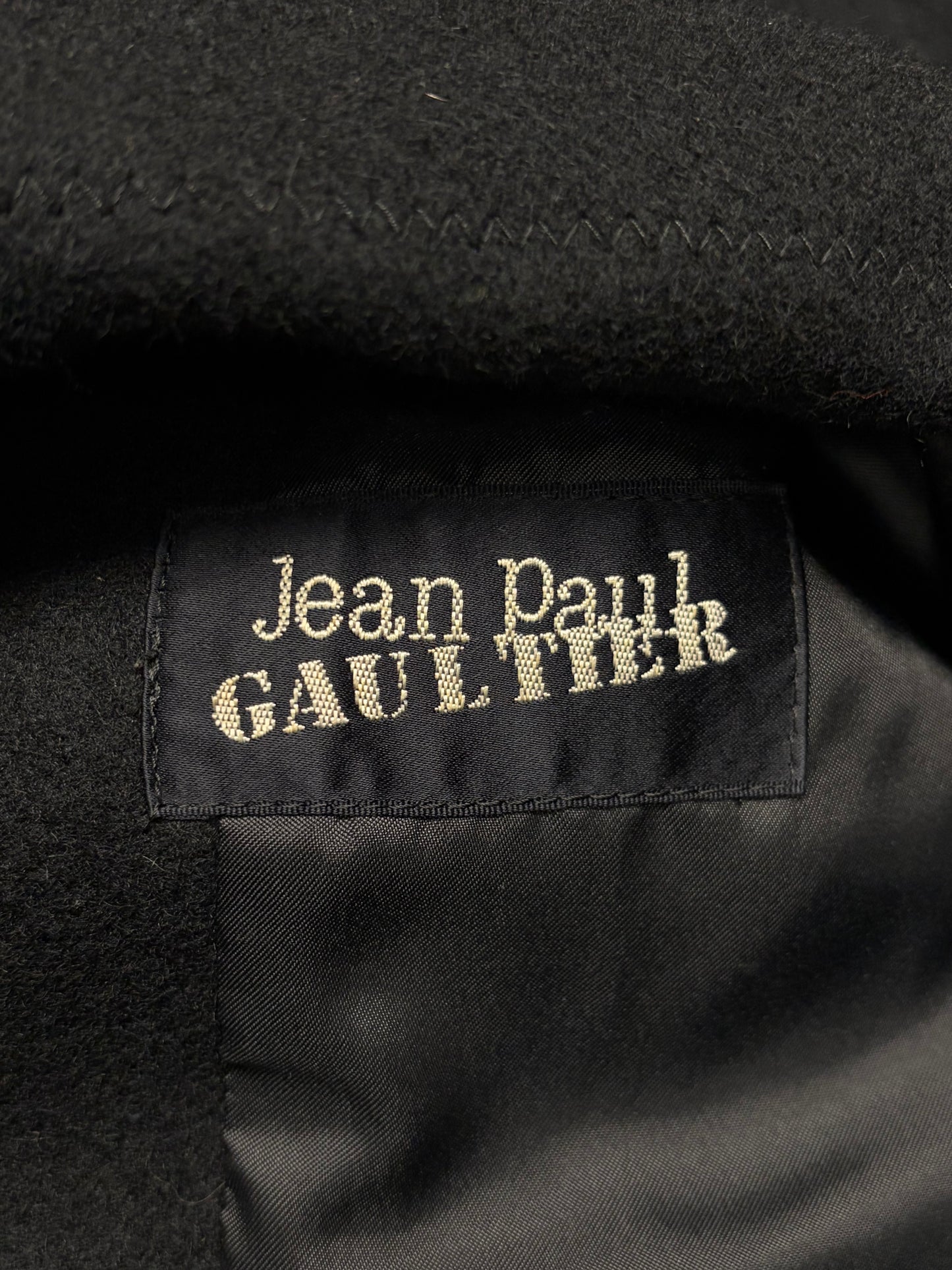 AW1985 Jean Paul Gaultier Enlarged ‘Safety Pin Closure’ Cropped Coat