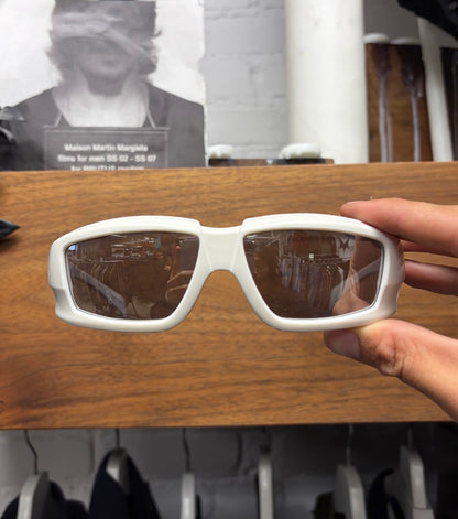 2019 Rick Owens ‘Larry’ Cream White Sunglasses