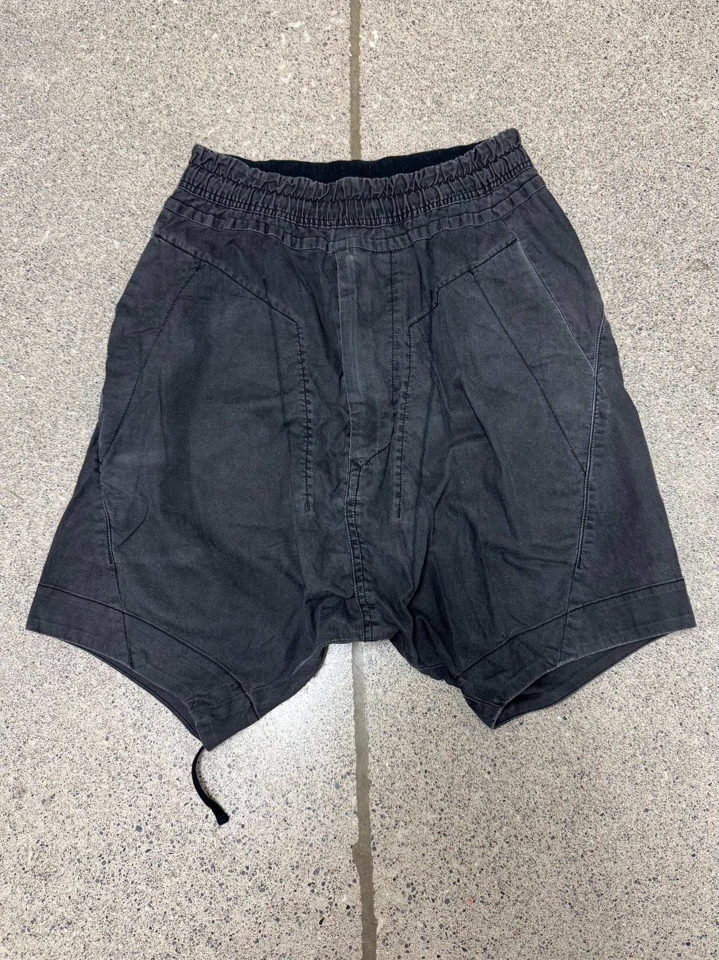 SS2016 Julius Sun Faded ‘Pod’ Drop Crotch Shorts