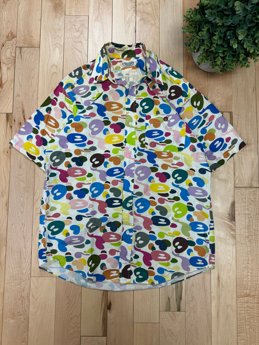 2000s Baby Milo ‘Rainbow Camo’ Button Down Shirt