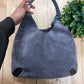 Costume National Suede Single Strap Shoulder Bag