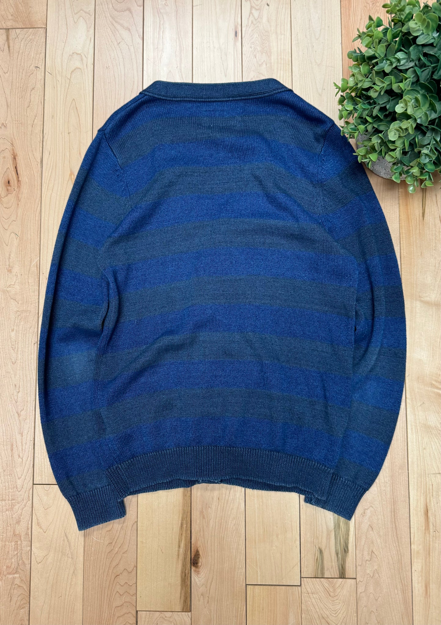 2000s Neighborhood Striped Blue Cardigan