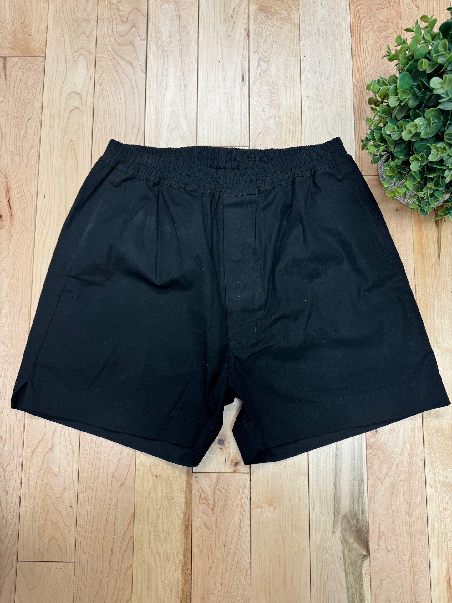 Spring Summer 2018 Rick Owens Black Boxer Shorts