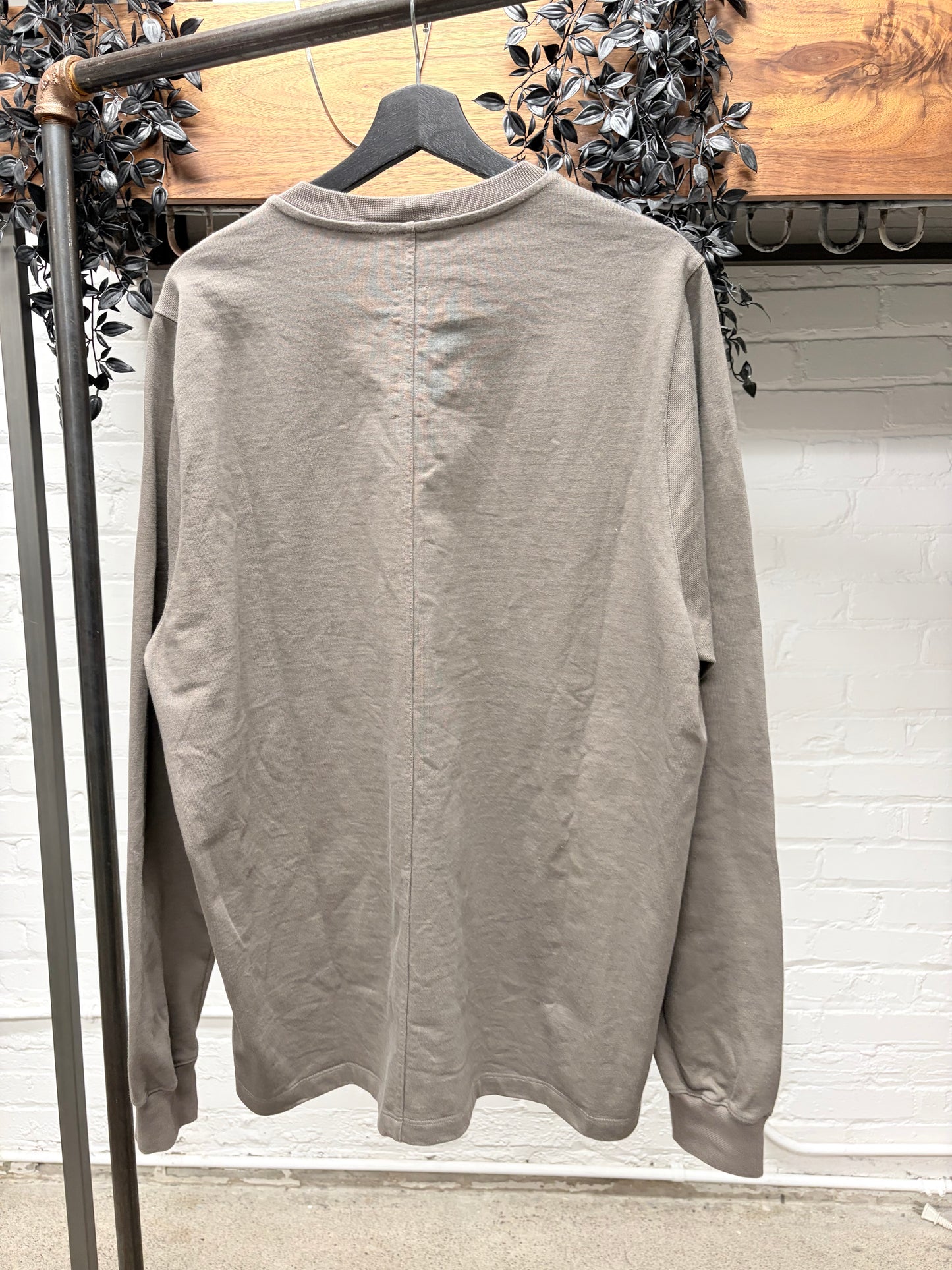 SS2023 Rick Owens ‘Edfu’ Dust Brown Sweatshirt