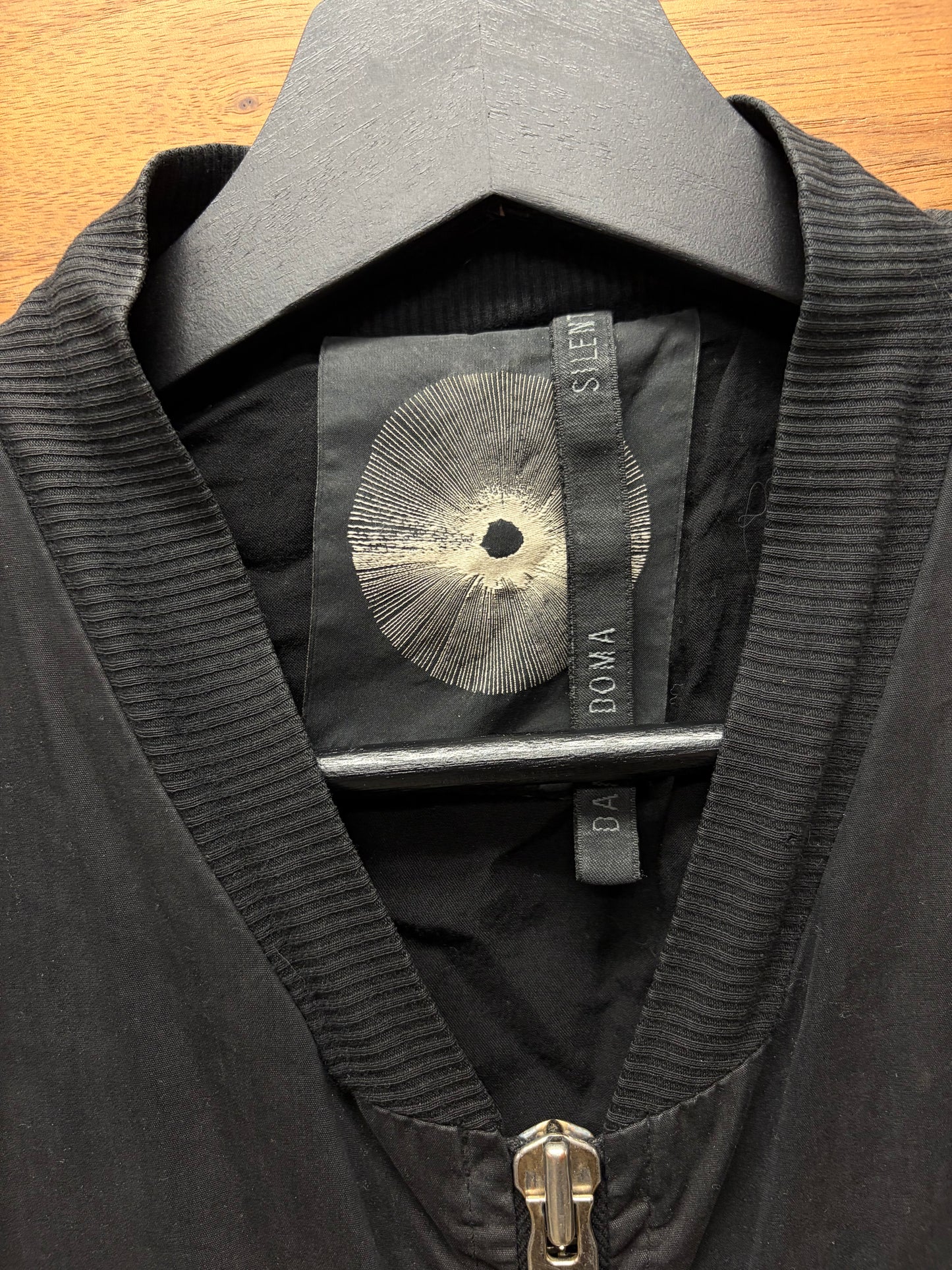 Damir Doma Black Mesh Back Lightweight Bomber Jacket