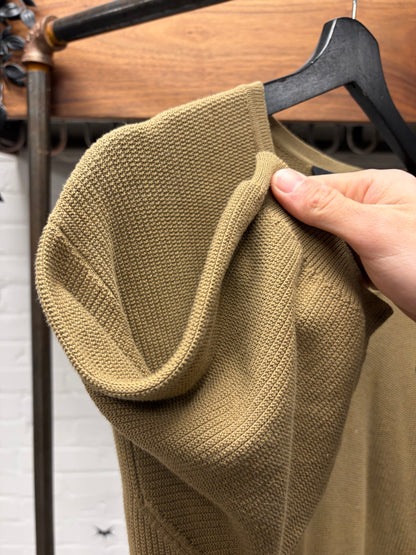 2000s Gucci Brown Wool Knit Short Sleeve Shirt