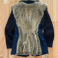 Issey Miyake Rabbit Fur Padded Shoulder Hybrid Military Coat