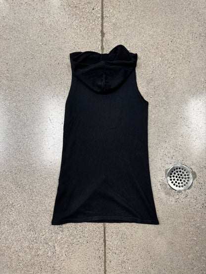 2000s Rick Owens Olmar & Mirta Knit Sleeveless Hoodie