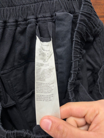 Rick Owens DRKSHDW ‘MT Lounge’ Black Wide Leg Drawstring Sweatpants