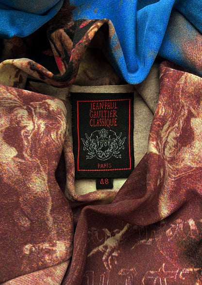 Vintage 90s Jean Paul Gaultier Warfare Mesh Long Sleeve