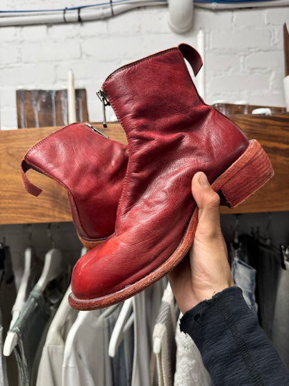 Guidi ‘PL-1’ Full Grain Horse Leather Front Zip Boots