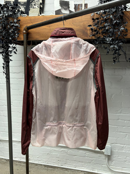 Vintage 90s Prada Sport Burgundy/Pink Nylon Shell Jacket