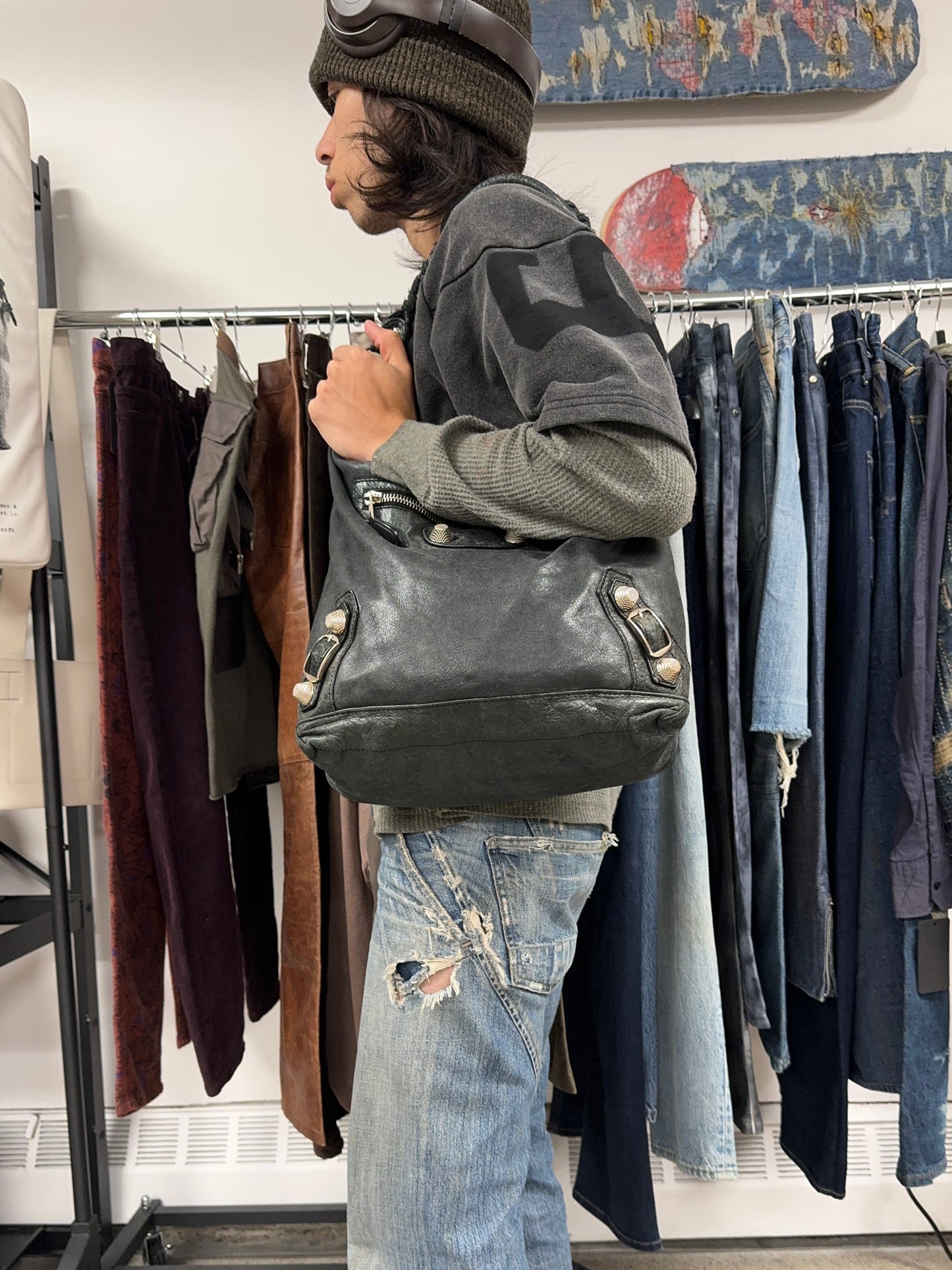 Balenciaga ‘Giant 21’ Calfskin Leather Hobo Bag