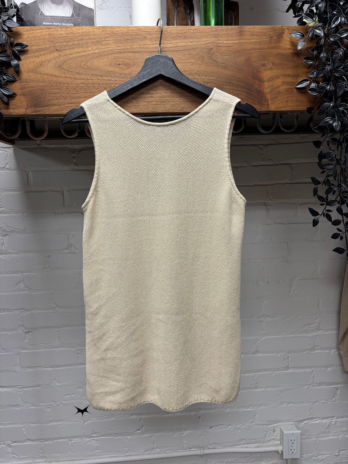 SS1995 Vintage Gucci by Tom Ford Cream White Knit Sweater Vest