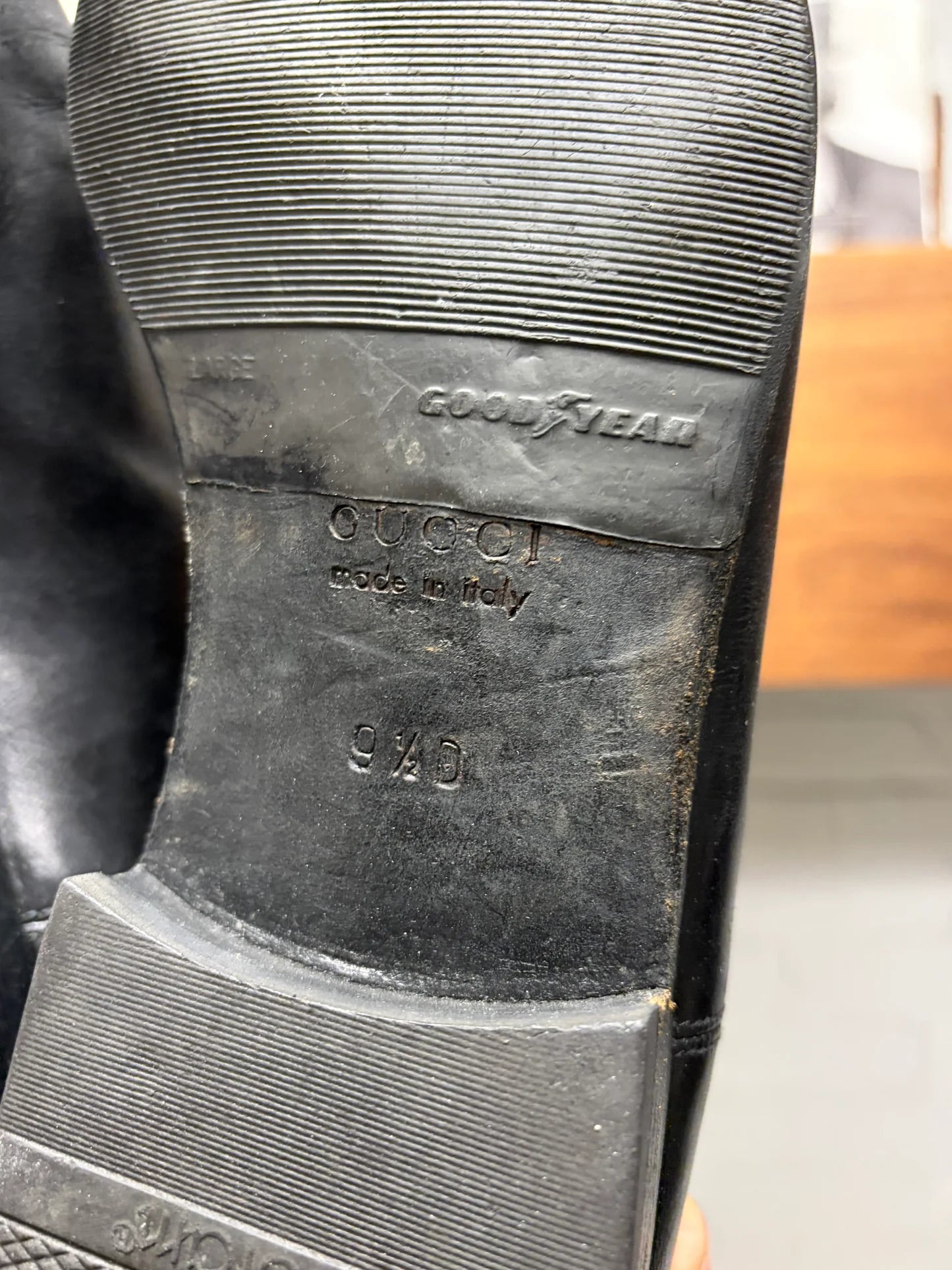 Gucci Black Leather ‘Pointed Toe’ Ankle Cut Boots