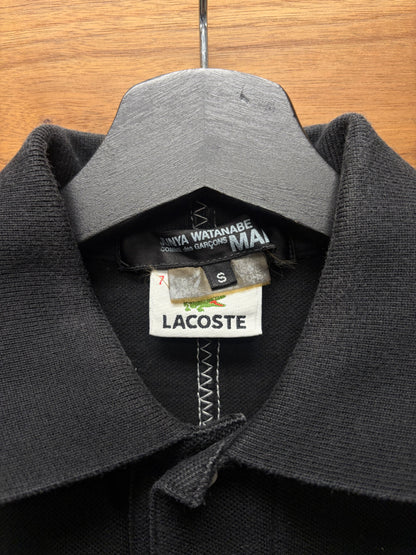 2007 Junya Watanabe x Lacoste Black Contrast Stitch Polo