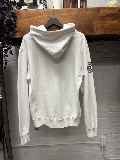 Undercover ‘Fallen Man’ Arrow Rain White Graphic Hoodie