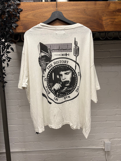 Enfants Riches Deprimes ‘My Role in the War’ White Graphic T-Shirt
