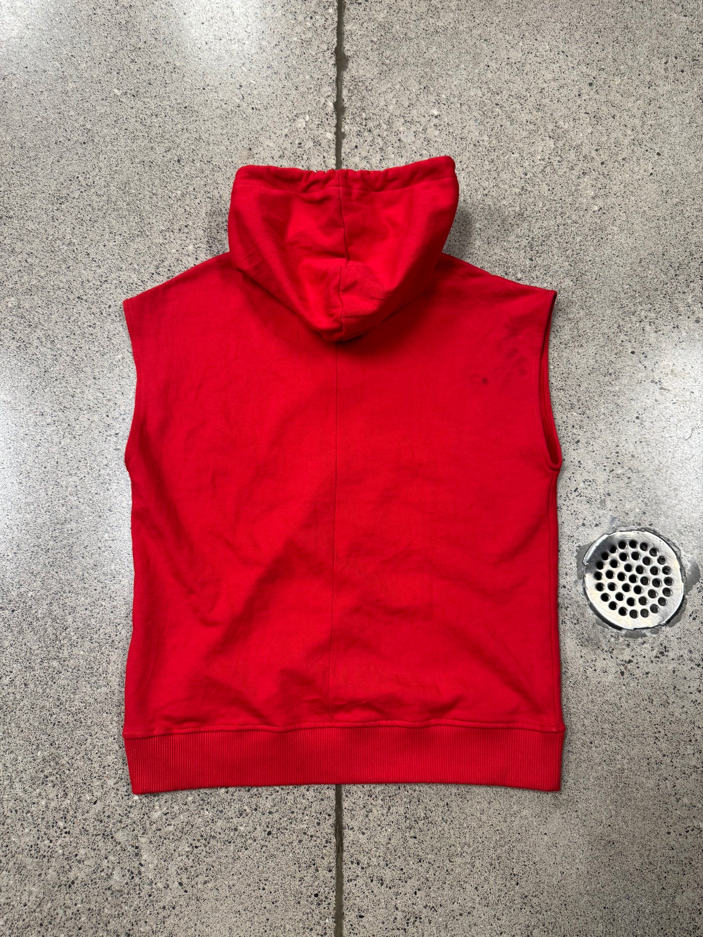 2017 Givenchy ‘Bambi’ Red Cutoff Pullover Hoodie