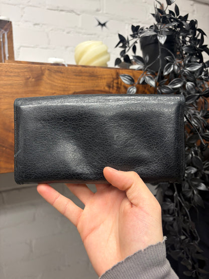 Balenciaga ‘Le City’ Continental Black Leather Long Wallet