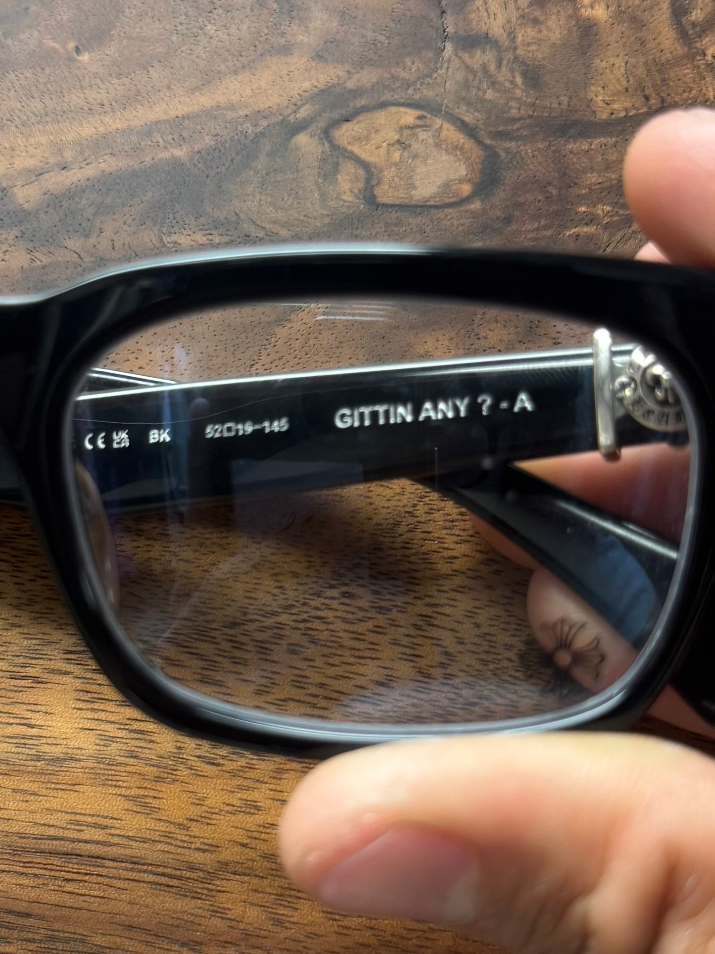 Chrome Hearts ‘Gittin Any?’ Fleur De Lis Prescription Glasses