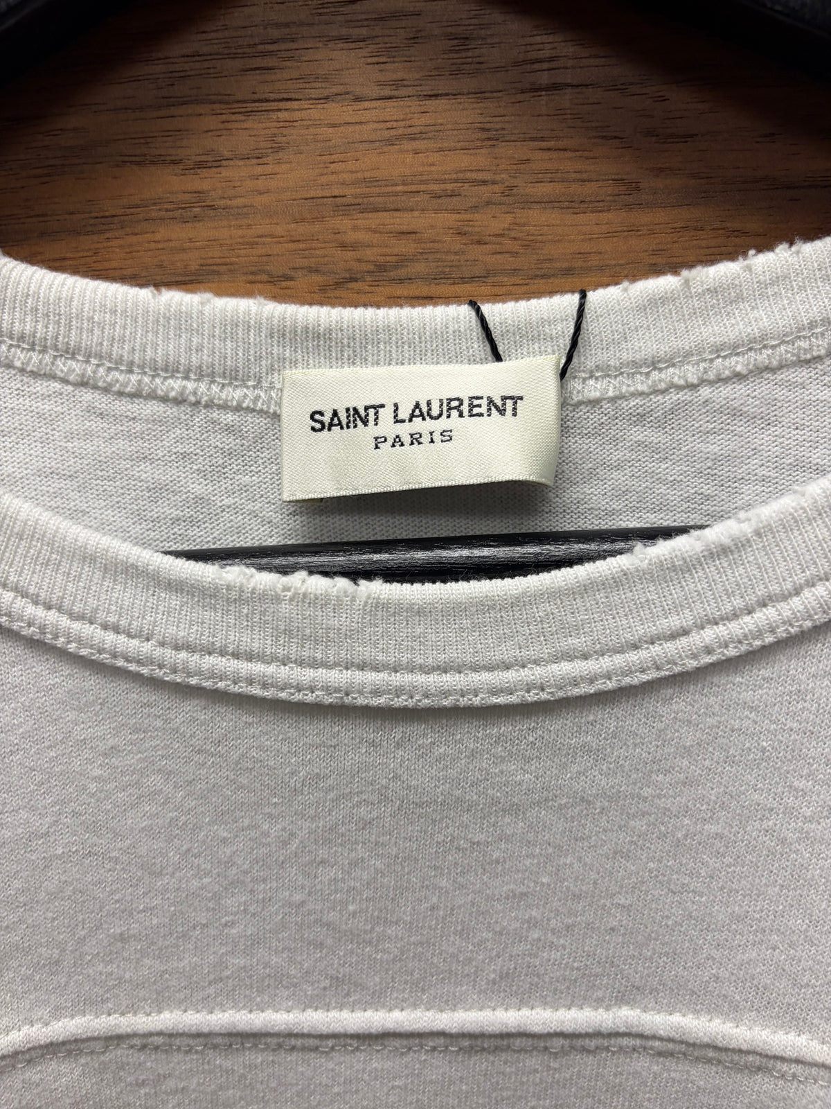 2020 Saint Laurent Red/White ‘Baseball Logo’ Short Sleeve T Shirt