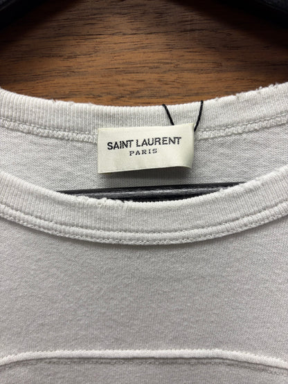 2020 Saint Laurent Red/White ‘Baseball Logo’ Short Sleeve T Shirt