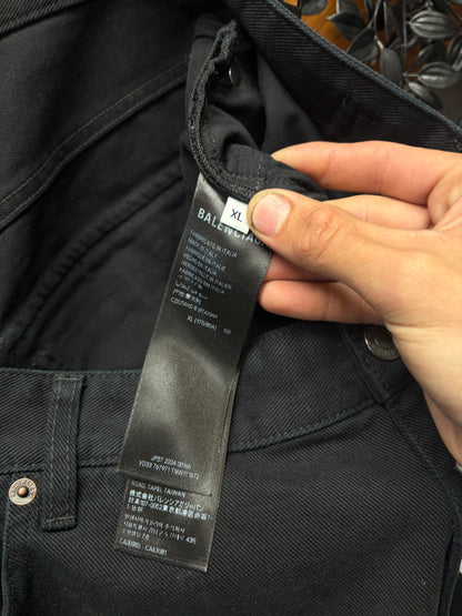 AW2024 Balenciaga ‘Heavyweight Carpenter’ Over-Washed Blue Wide Leg Denim