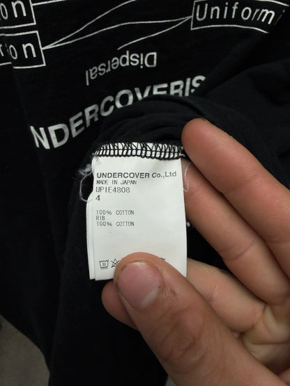 Undercover ‘Dispersal’ Black Inside Out Graphic T-Shirt