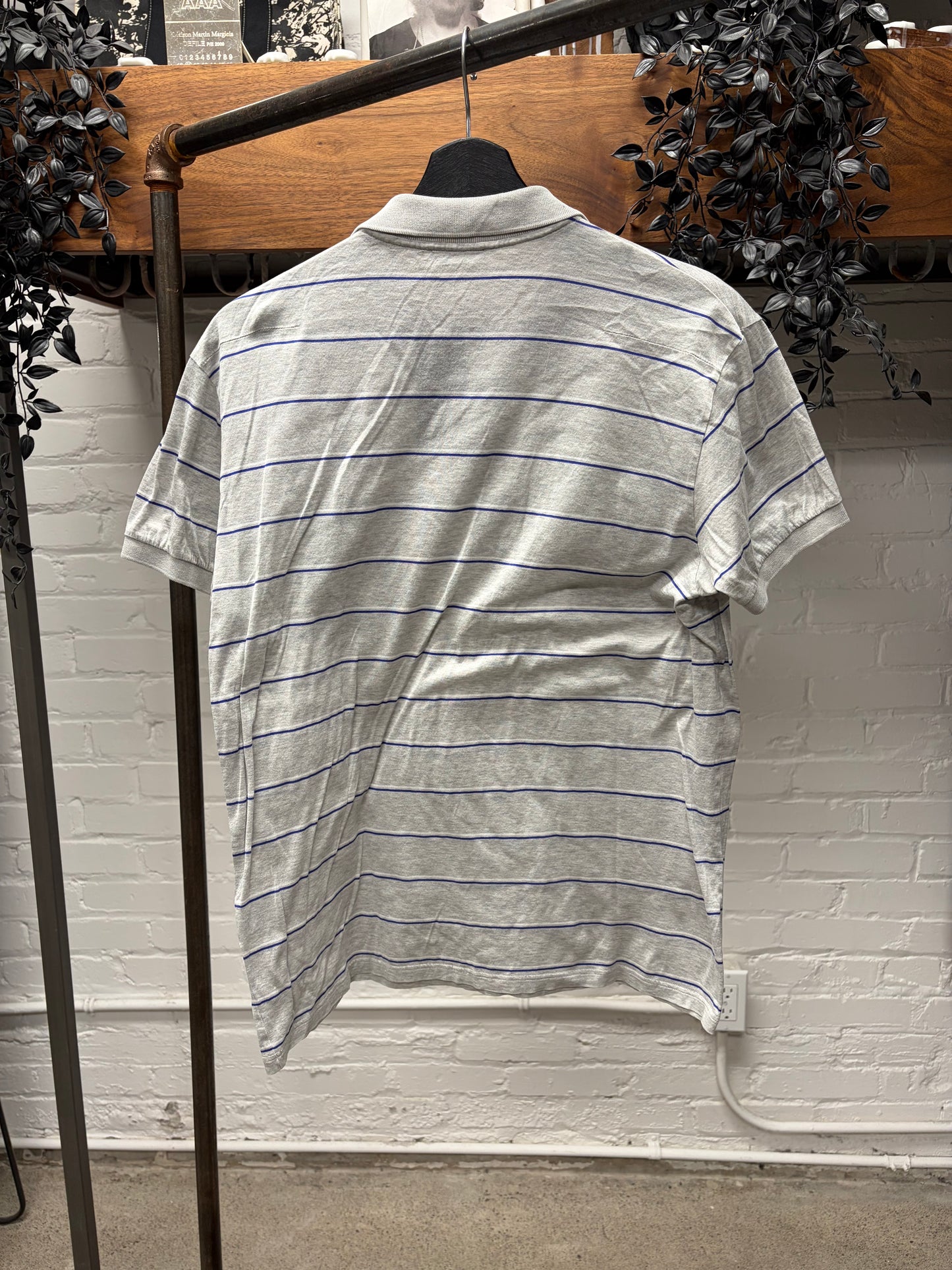 Dior Homme Striped Grey Cotton Polo