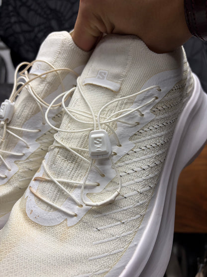 AW2022 Comme Des Garçons x Salomon ‘Pulsar’ White Low Top Sneakers