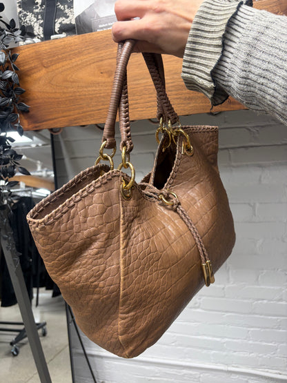 Ferragamo ‘Ganchini’ Woven Leather Shoulder Bag