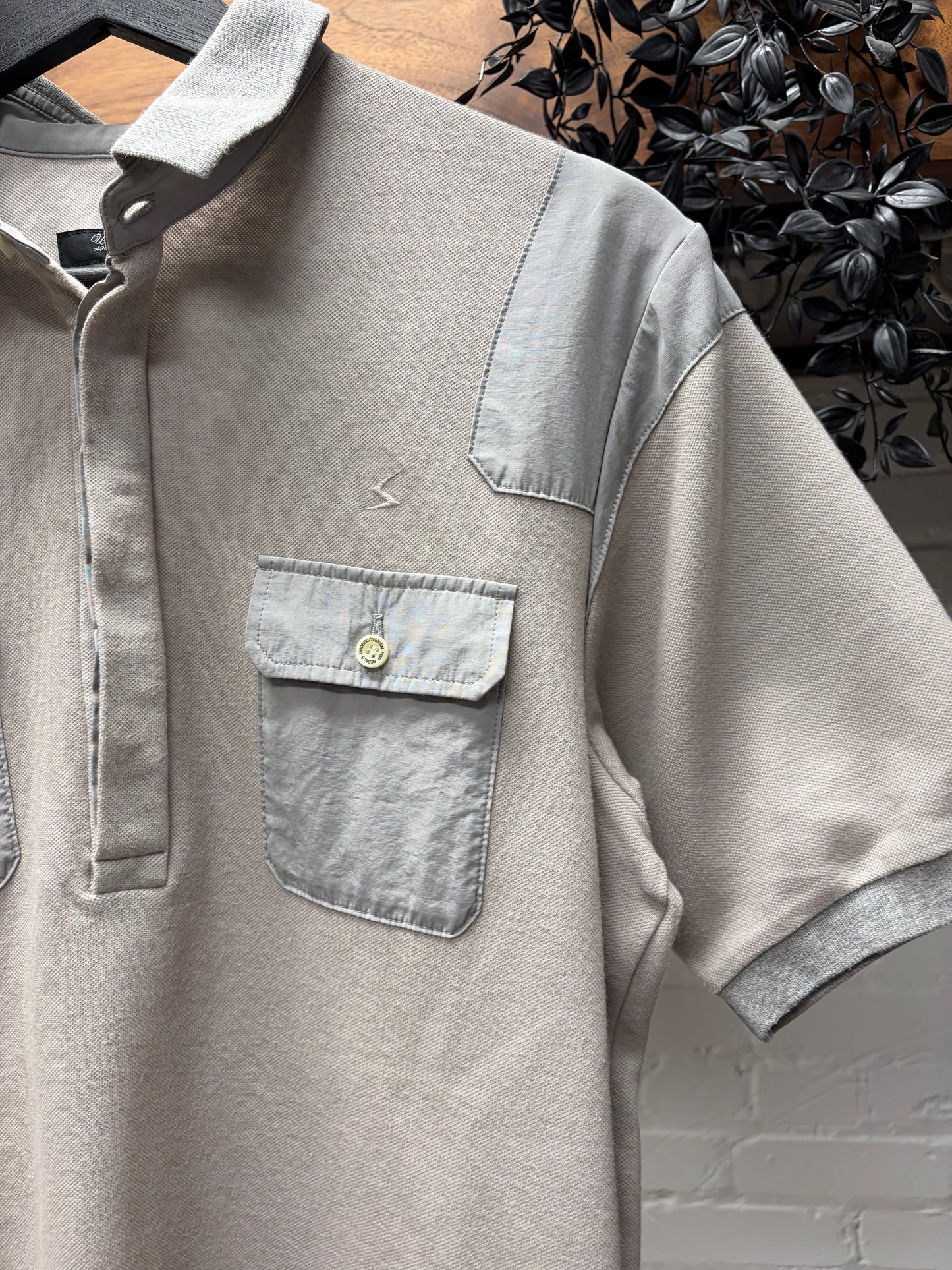 Undercover Patti Smith ‘Lightning Bolt’ Motif Embroidered Polo