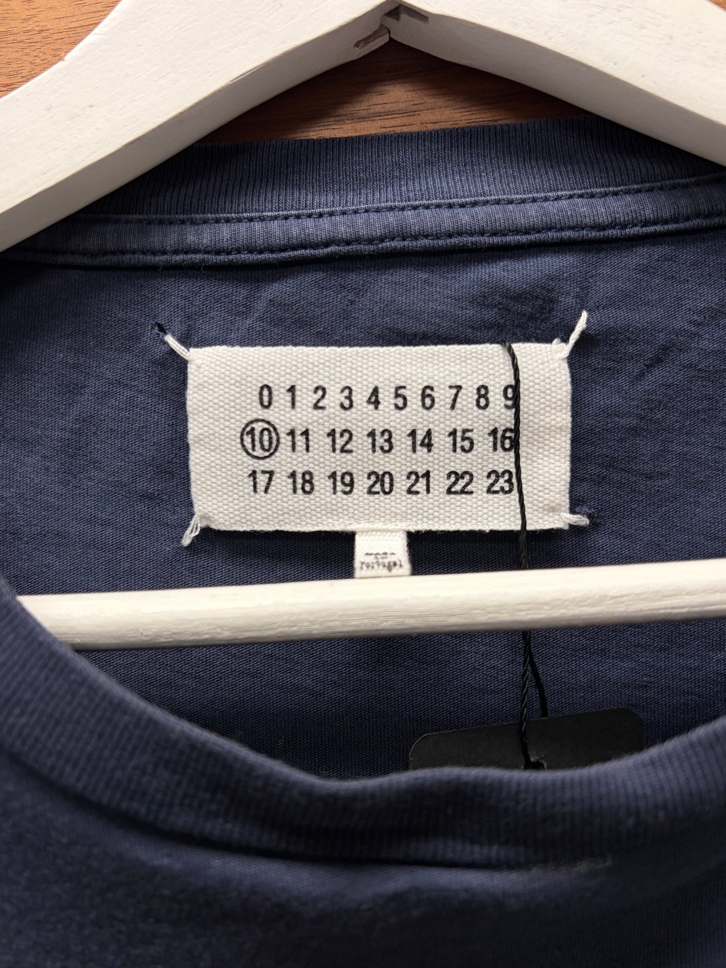 SS2017 Maison Margiela ‘Varsity Logo’ Navy Blue T-Shirt