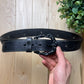 Tornado Mart Studded Black Western Belt