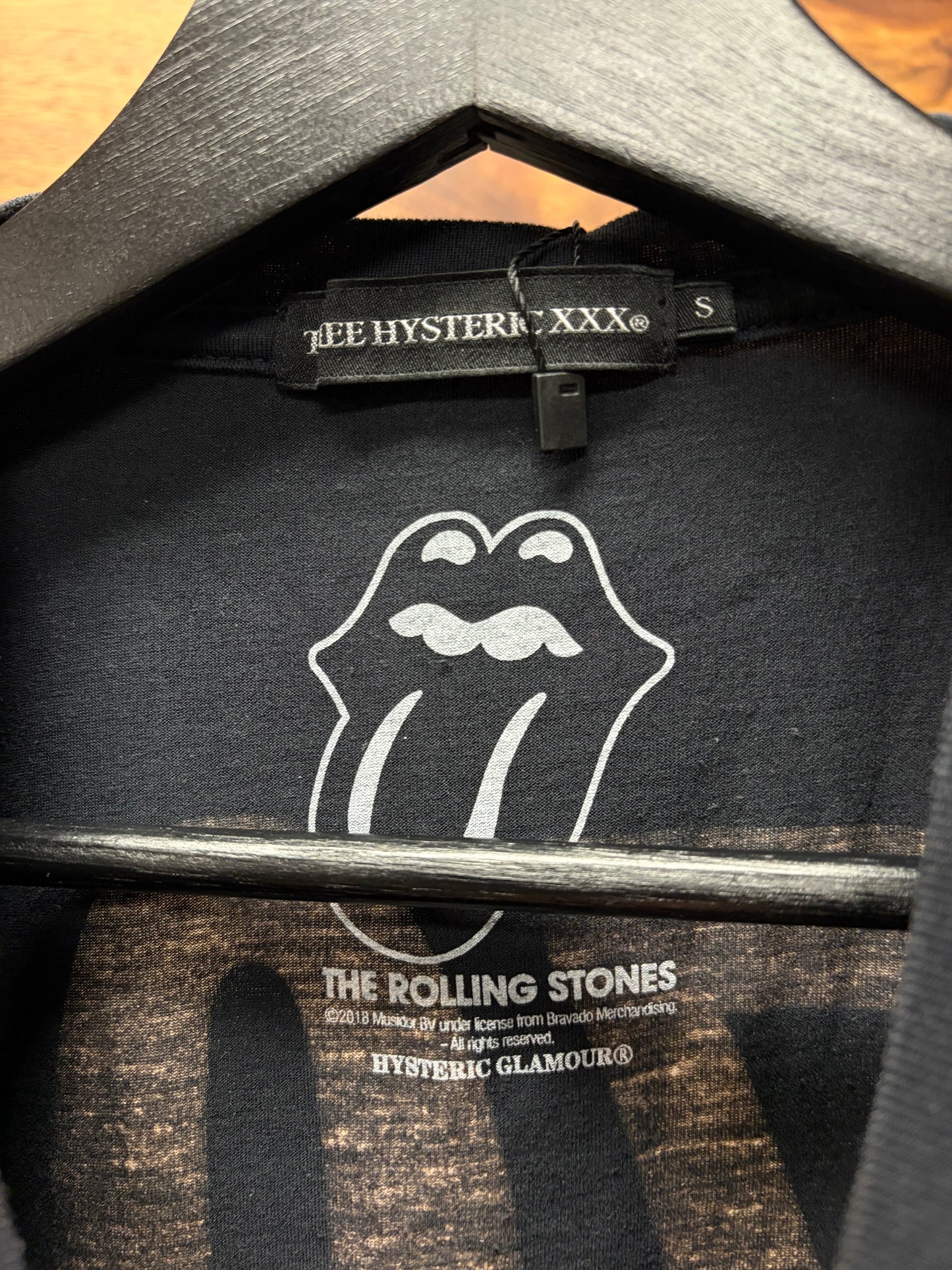 Hysteric Glamour ‘Rolling Stones’ Black Graphic T-Shirt