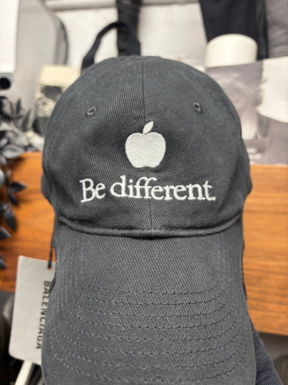 AW2022 Balenciaga ‘Be Different’ Apple Strap-Back Hat