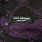 AW2002 Junya Watanabe Black/Purple Diamond Pattern Grunge Sweater