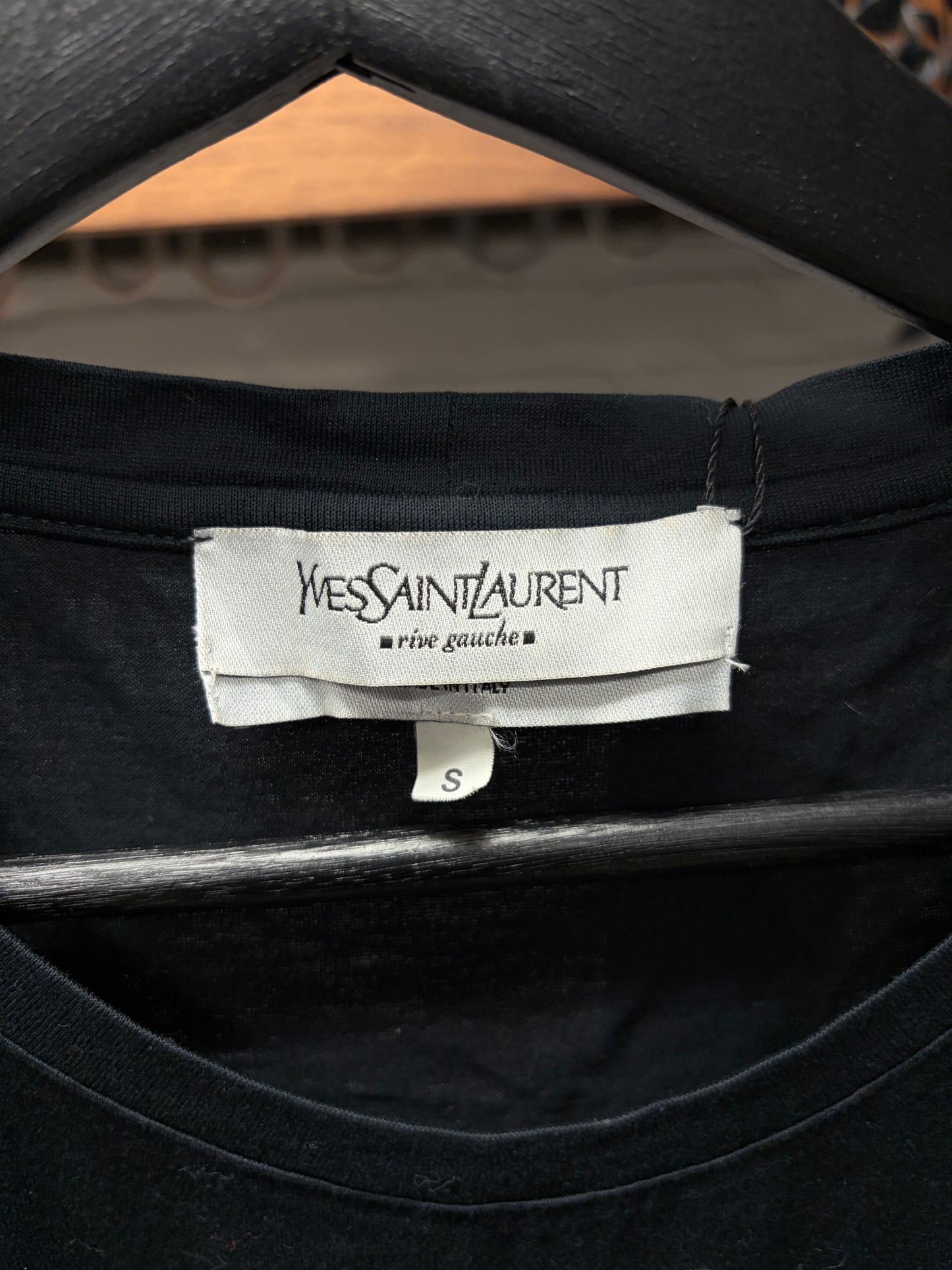 2000s Yves Saint Laurent Rive Gauche ‘YSL’ Logo Studded Sequin Top