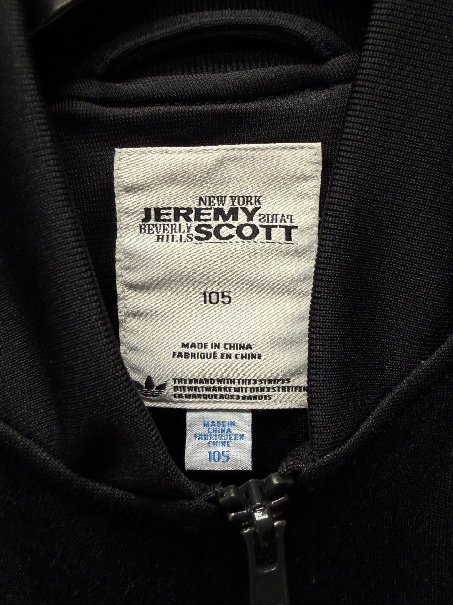 Jeremy Scott x Adidas ‘Muscle’ 3D Black/White Striped Track Jacket