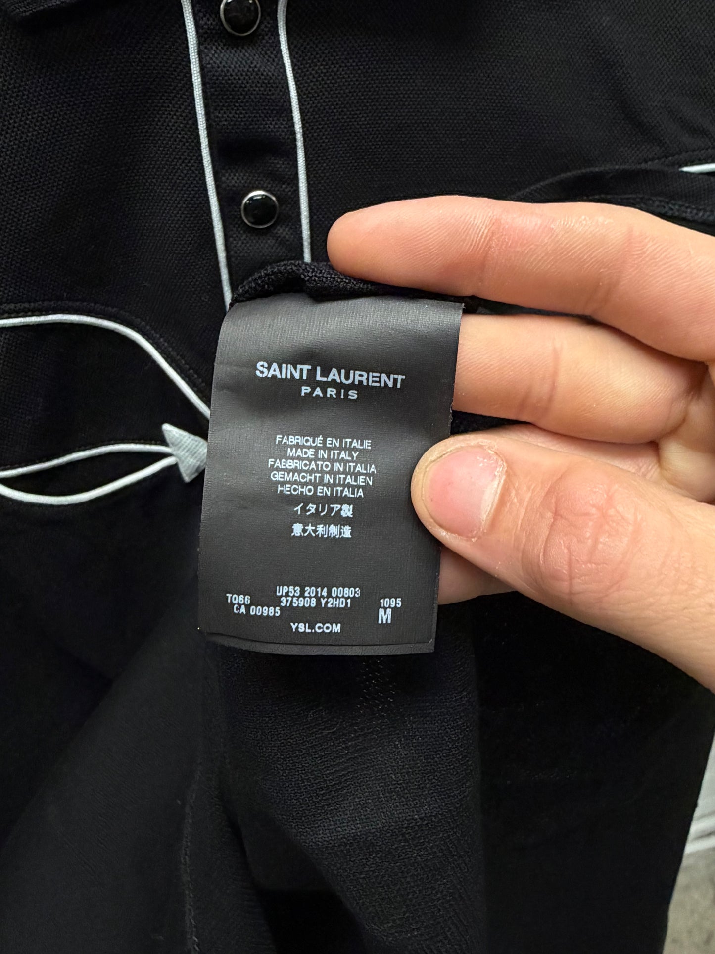 SS2014 Saint Laurent by Hedi Slimane ‘Cassandre’ Western Polo