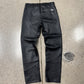 Heliot Emil Black Calfskin Leather Pants