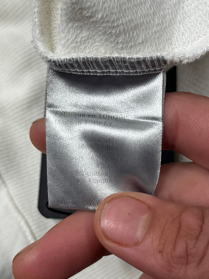 Dior Homme ‘Bee Motif’ White Cutoff Sleeveless Hoodie