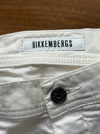 Dirk Bikkembergs White Zipper Pocket' Skinny Jeans